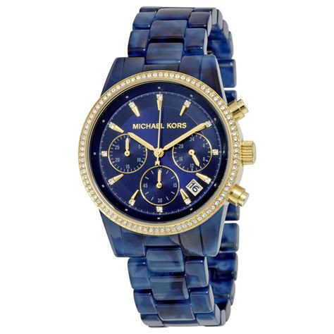 michael kors watch nlue|michael kors blue watch ladies.